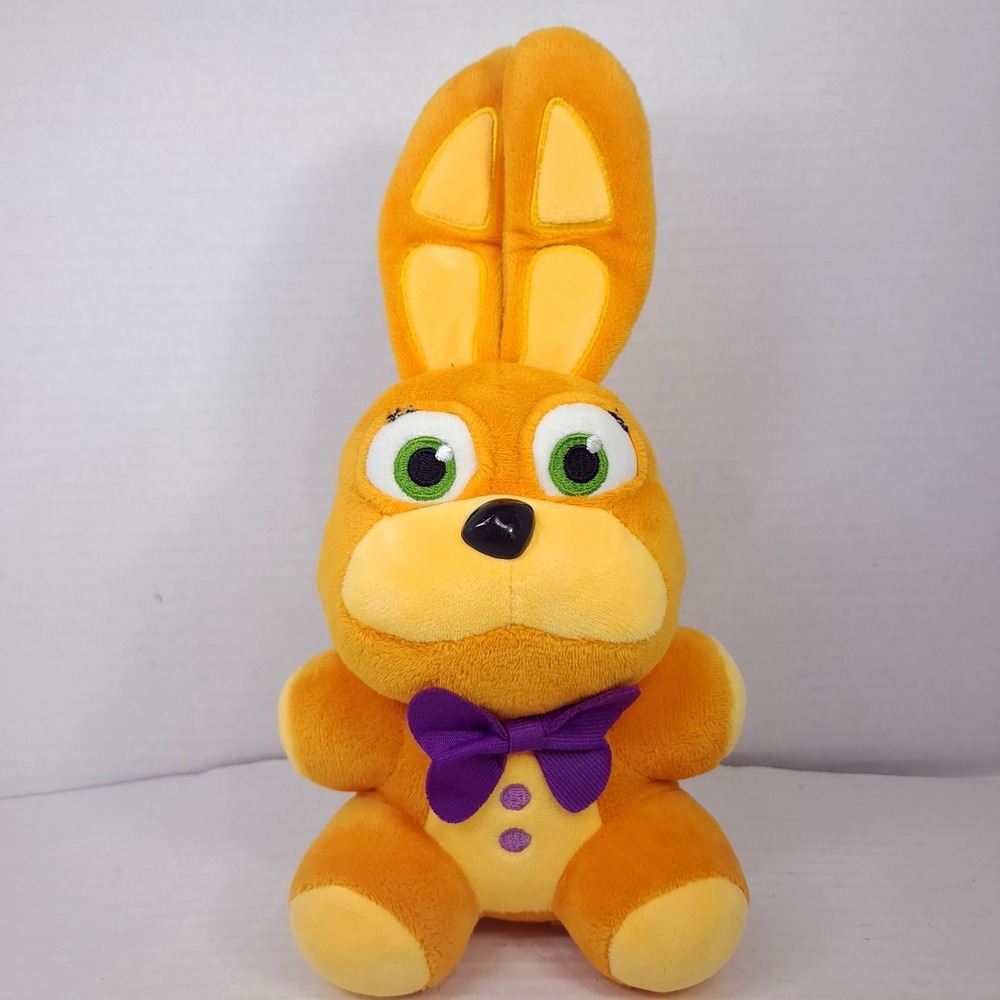 Five Nights at Freddy's Spring Bonnie plush bow XSmart orange rabbit bunny FNAF